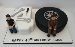 mens 40th birthday cake