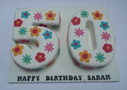 50 flowers cake