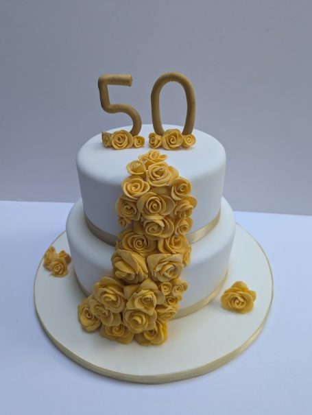 50th Wedding Anniversay Cake