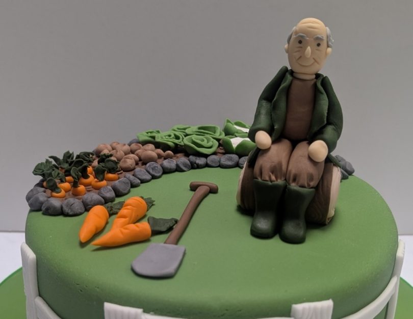 Close up of Gardener Cake