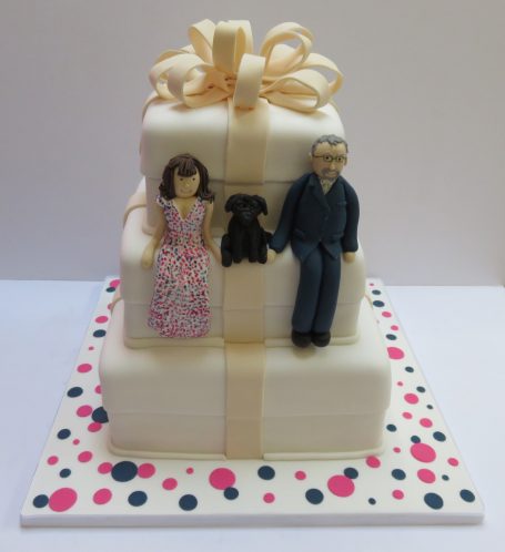 3 tier wedding anniversary cake