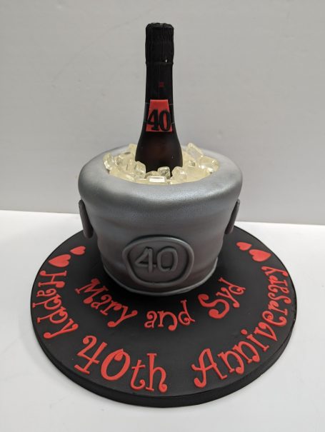 40 Year wedding Anniversary with Champagne