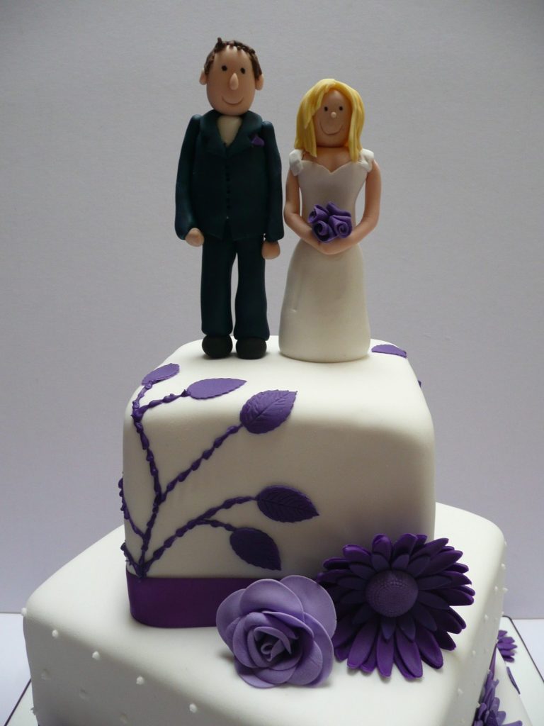 Wedding cake toper Bride and Groom