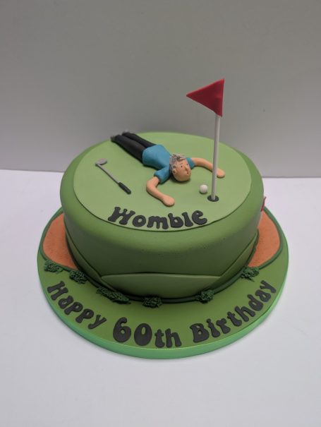 60th Golfer cake
