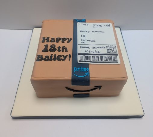 Amazon parcel cake