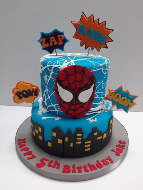 Spiderman themed cake